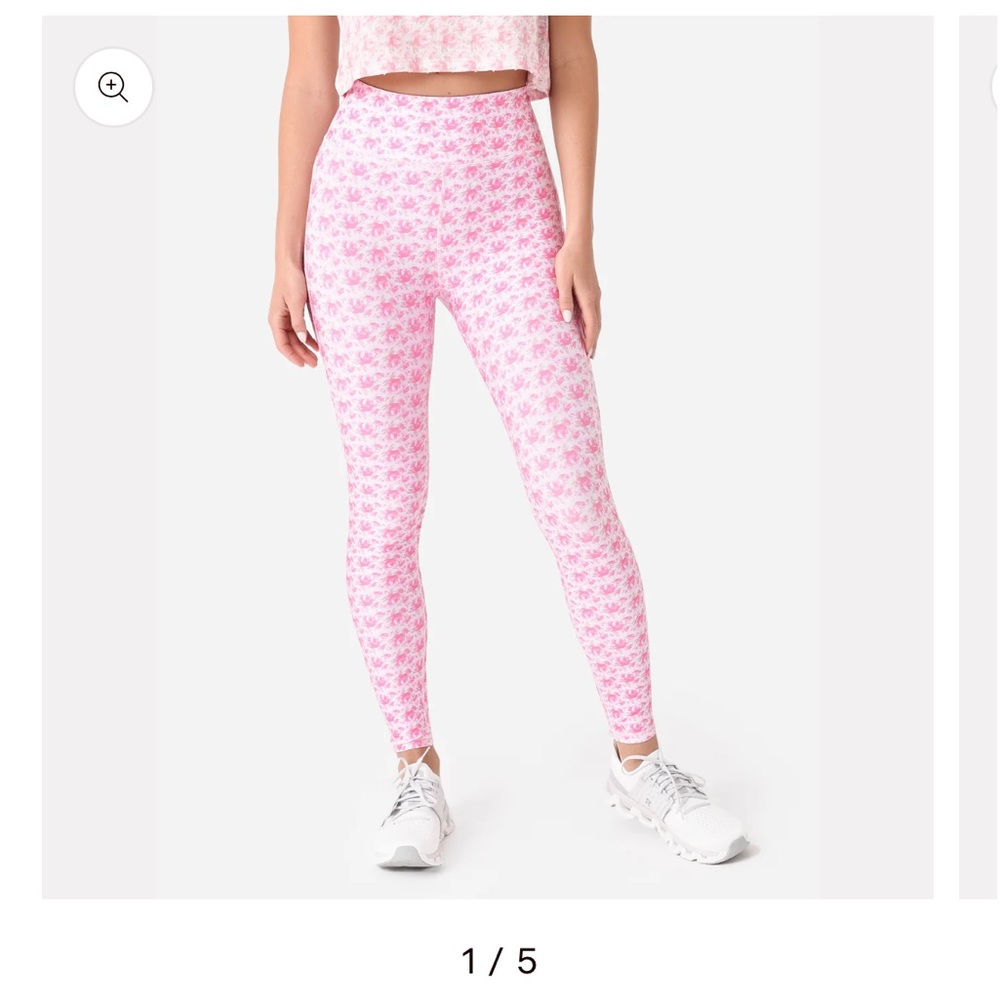 LoveShackFancy NWT Jutta leggings in rose petal - small